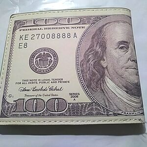 Benjamin Franklin $100 Image Wallet